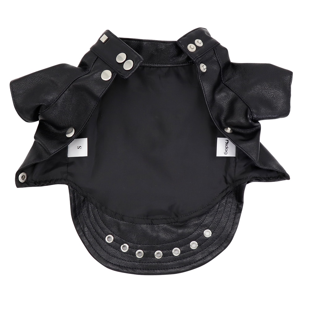 Black Leather Jacket for Cats