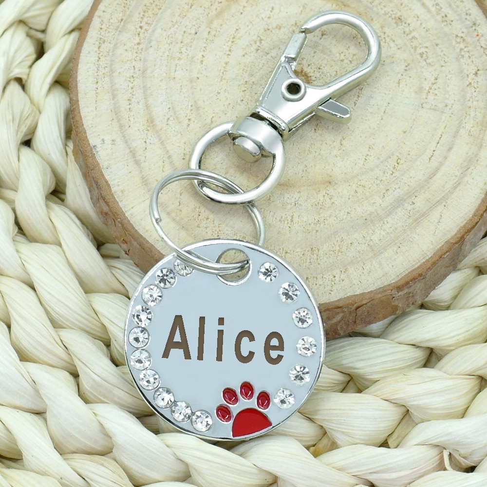 Pet Crystal Frame Customized ID Tag