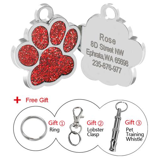 Glitter red paw