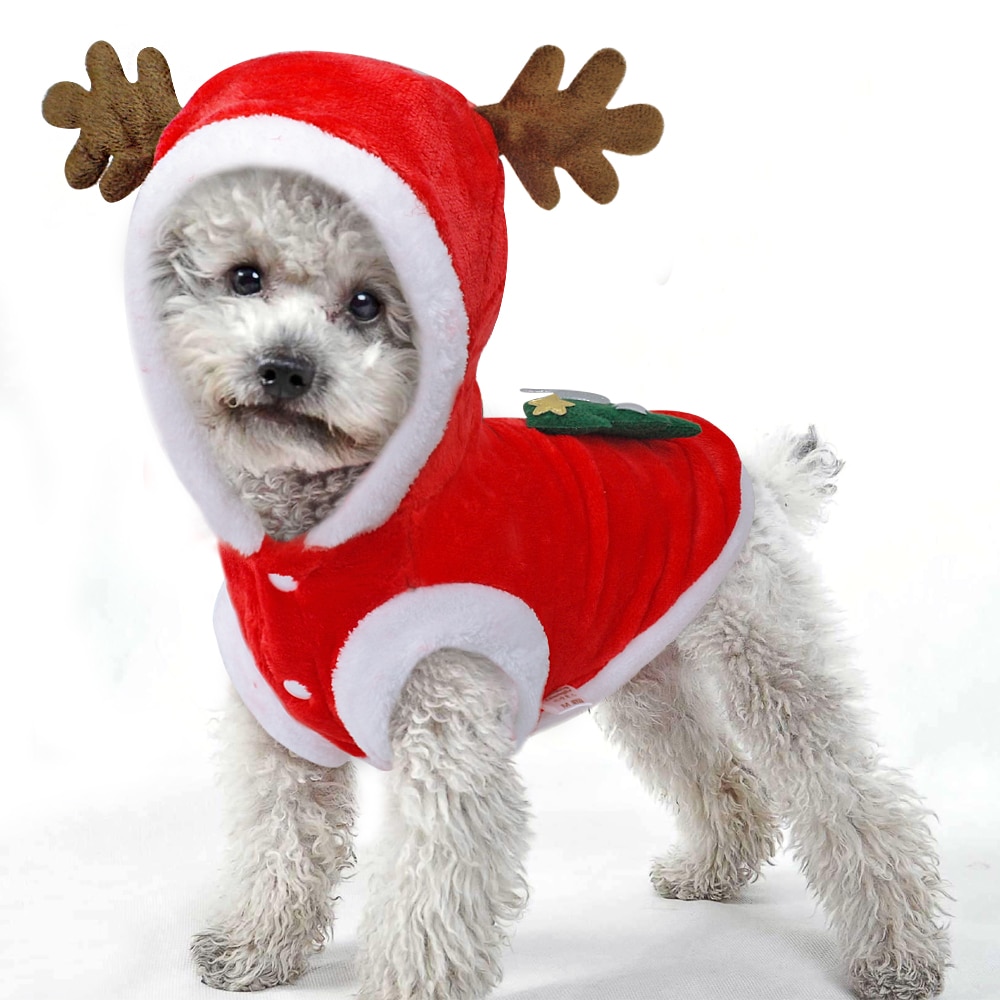 Christmas Style Flannel Dog Jacket