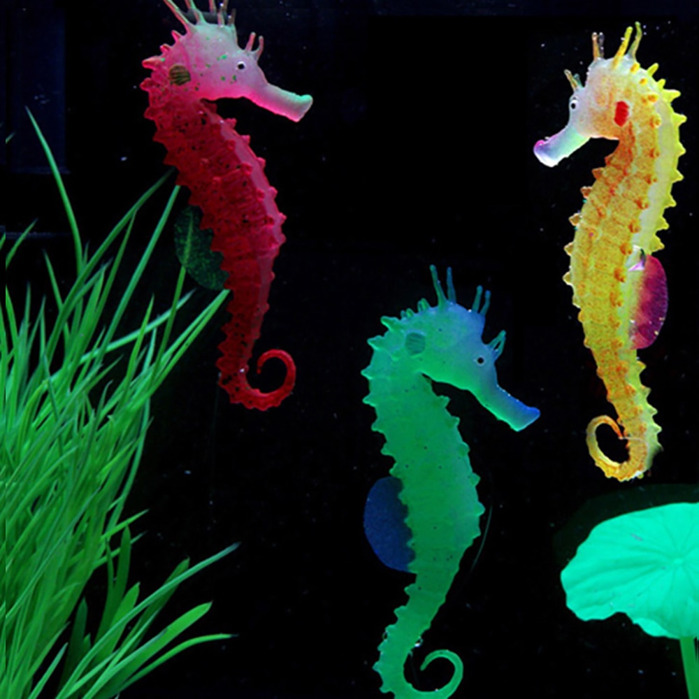 Luminous Sea Horse Aquarium Decor