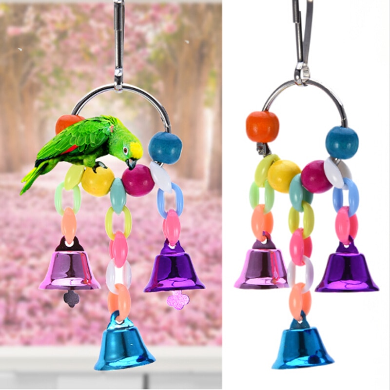 Beaded Bells Bird Toy