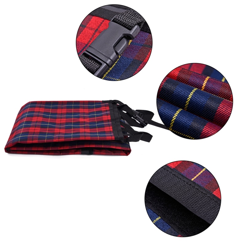 Dog's Plaid Pattern Car Seat Cover