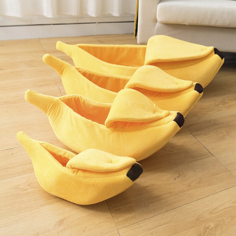 Banana Shaped Cat Bed House