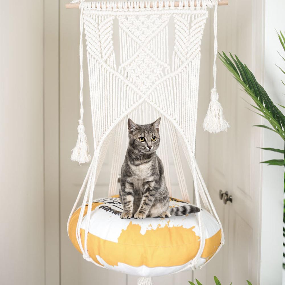 Bohemian Style Cotton Cat Bed Tapestry