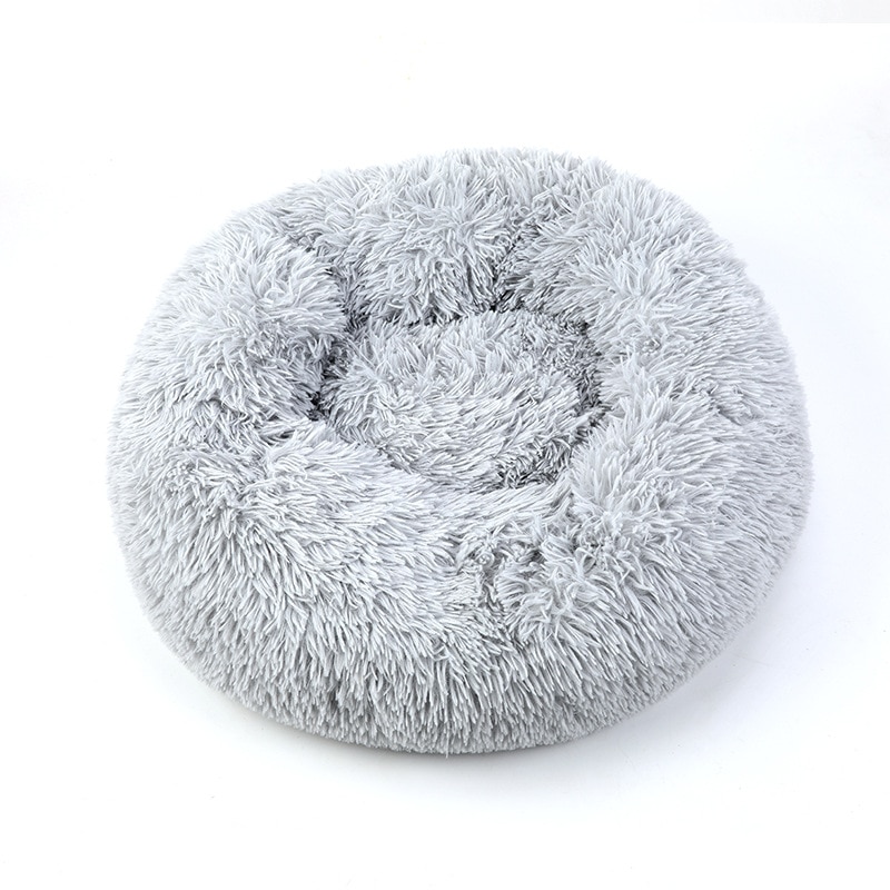 Pet's Round Shaped Fluffy Bed