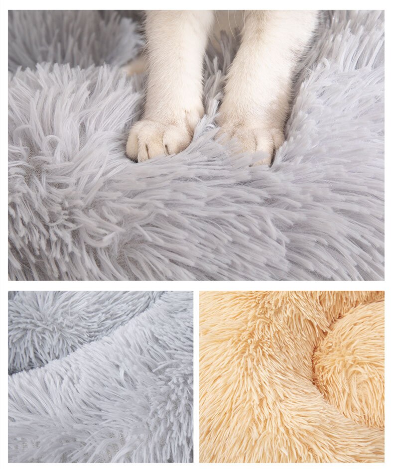 Round Fleece Dog Bed