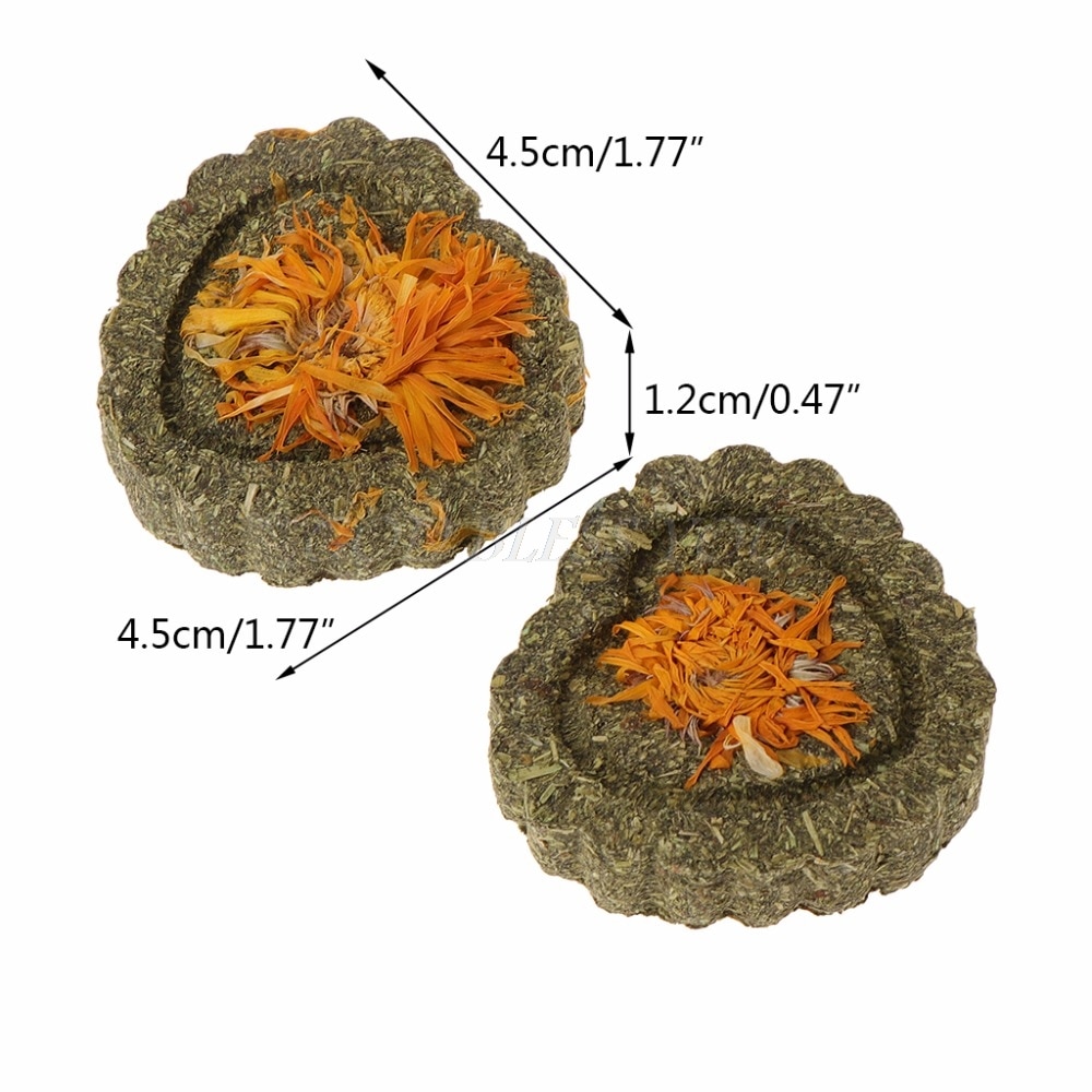 Small Pets Teeth Grinding Cake Toy 2 Pcs Set