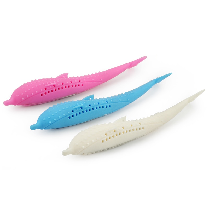 Soft Silicone Catnip Fish Toy