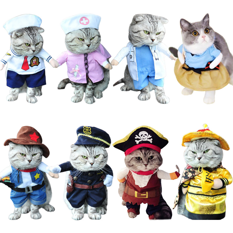 Multicolored Cosplay Costume for Cats