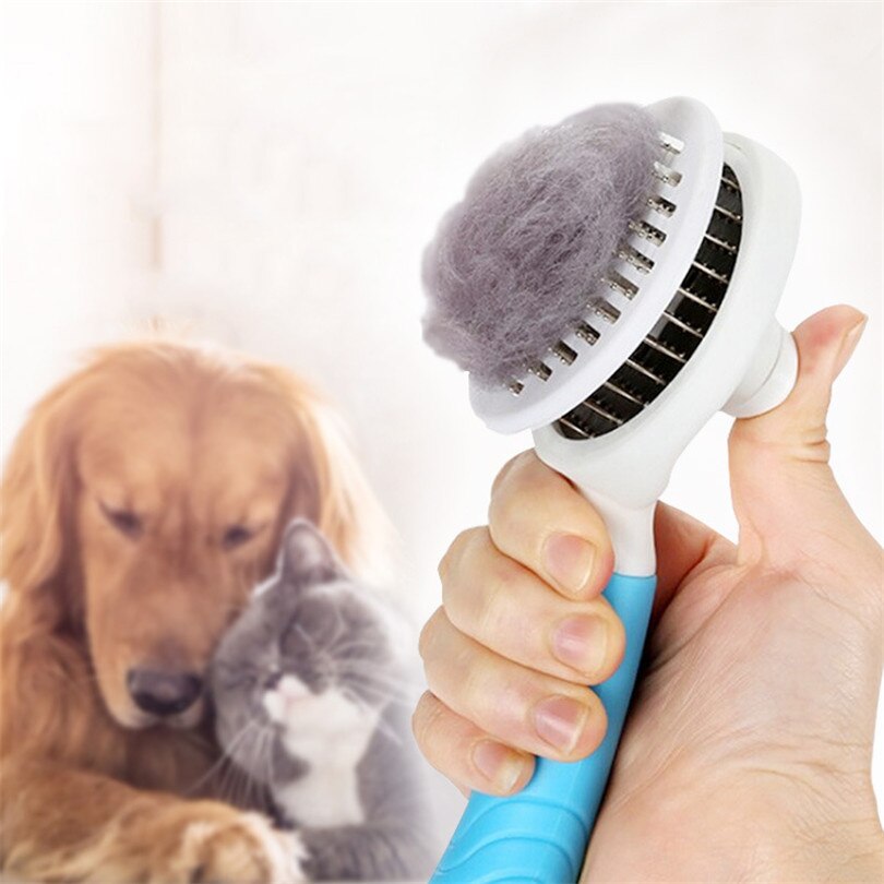 Self Cleaning Hair Shedding Dog Comb