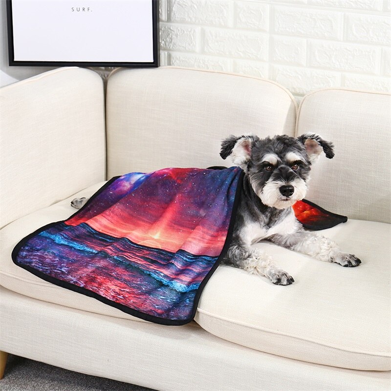 Large Space Themed Blanket for Pets