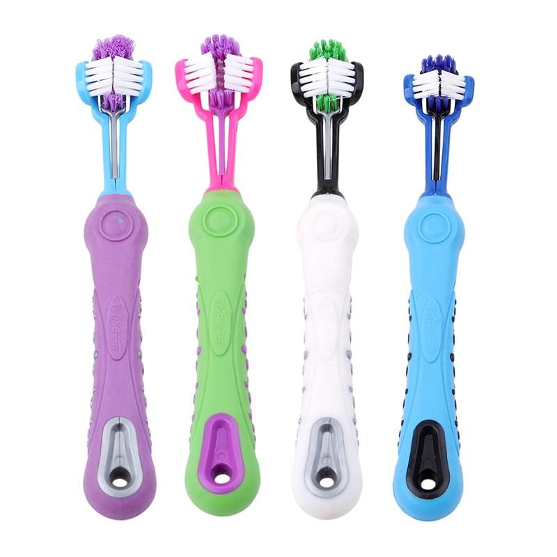 Three Sided Toothbrush for Pets