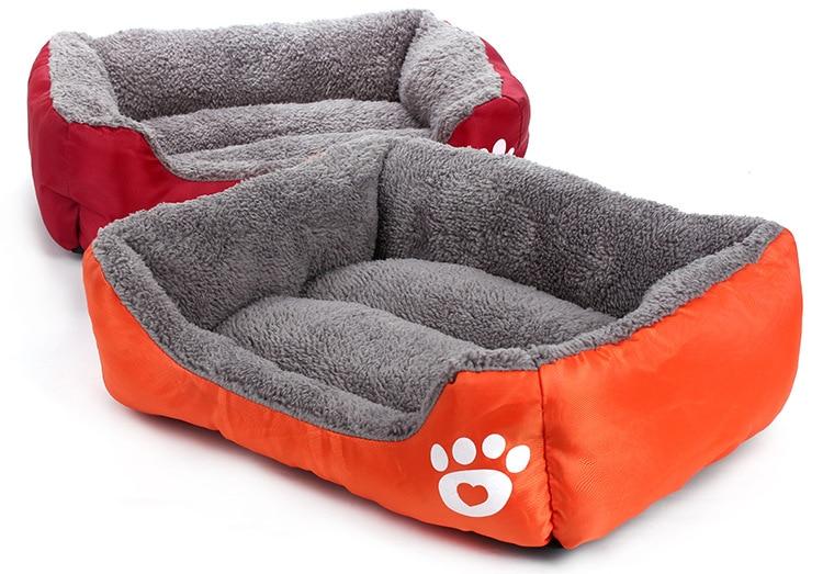 Warm Waterproof Fleece Pet Bed