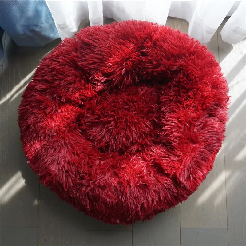 Soft Washable Plush Round Bed