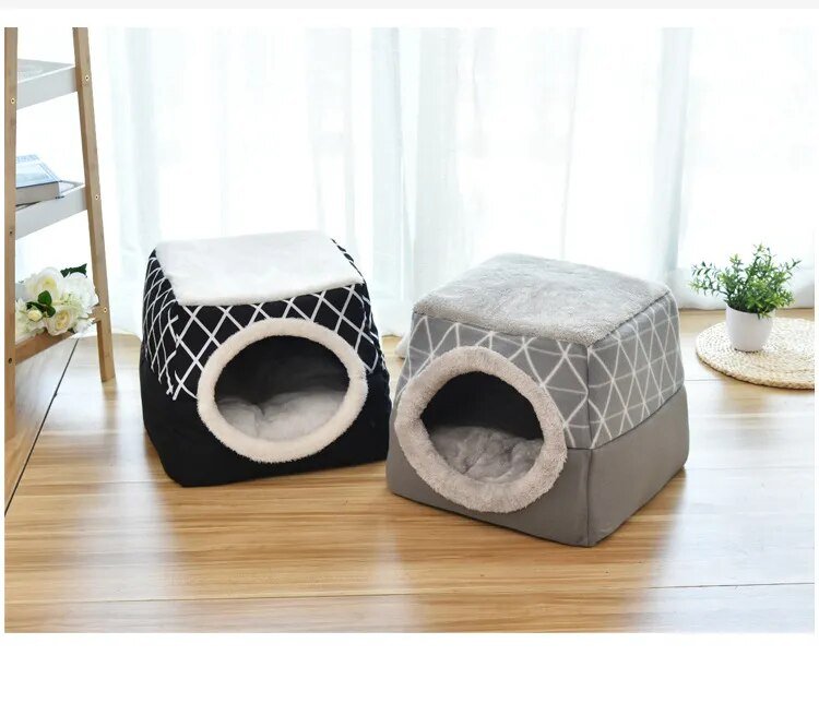 Collapsible Cat House and Bed